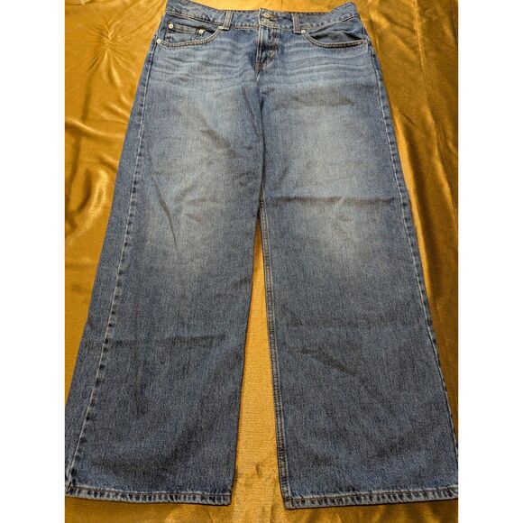 Levi’s Superlow Loose Jeans A7498-0002 Blue Women’s W31 L32 Low Rise - Picture 2 of 7